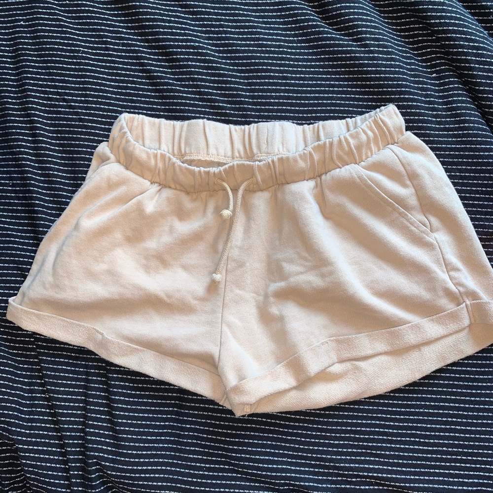 Divided H&M taupe tan sweat shorts